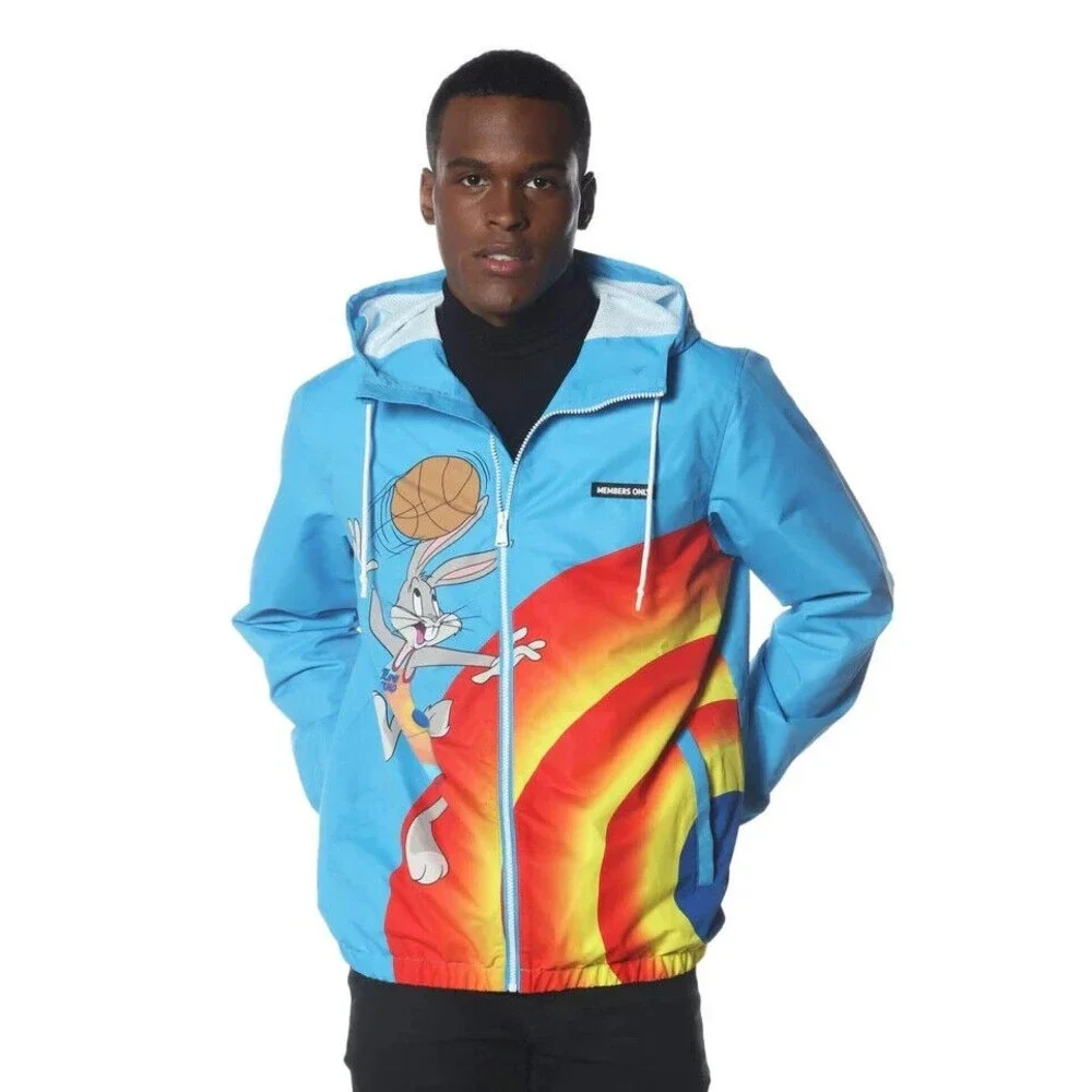 Space Jam x  Members Only  Men's  Exclusive New Legacy Team Windbreaker …